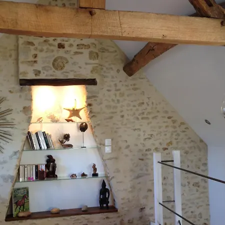 בית נופש Ancien Fournil Cosy Avec Piscine Couverte, Parc Verdoyant Et Sauna, A 30 Mn Du Mans - Fr-1-410-432 Vivoin