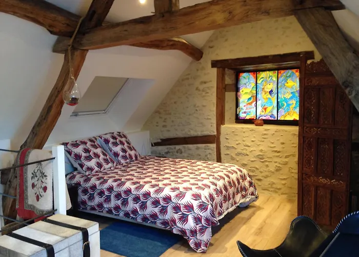 Ancien Fournil Cosy Avec Piscine Couverte, Parc Verdoyant Et Sauna, A 30 Mn Du Mans - Fr-1-410-432 Vivoin